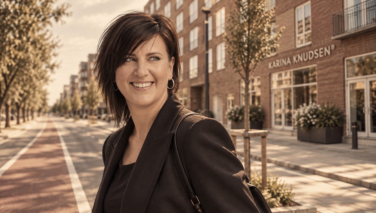 Anett foran KARINA KNUDSEN® på Amager Strandvej